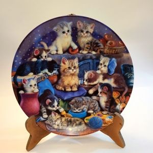 Frisky Business Cat Collector's Plate